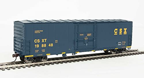 والترز ترين لاين Walthers Trainline HO Scale 1/87 عربة صندوقية معزولة CSX، موديل 931-1804 - Image 3